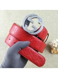 Cheap Fake Gucci 38mm Leather Belt GG57099 Red HY5235BC48