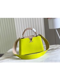 Cheap Fake Louis Vuitton CAPUCINES BB M48865 Lemon&light gray HY13265BC48