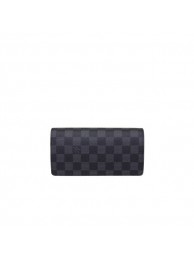 Cheap Fake Louis Vuitton Damier Graphite Canvas Brazza Wallet N62665 HY10345BC48