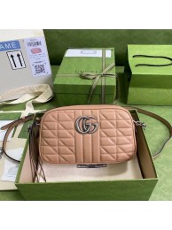 Cheap Gucci GG Marmont small shoulder bag 447632 Rose beige HY12832sZ66