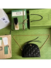 Cheap Gucci GG Matelasse leather shoulder bag 702229 black HY1517sZ66