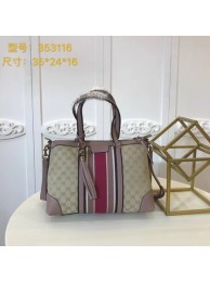 Cheap Gucci GG Supreme Canvas Tote Bag 353116 Pink HY10277sZ66
