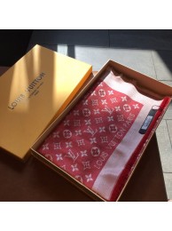 Cheap Louis Vuitton MONACO SQUARE Monogram flower pattern silk M71151 red HY25756ZZ98