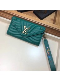 Cheap LOUIS VUITTON NEW WAVE LONG WALLET M63298 green HY11886ZZ98