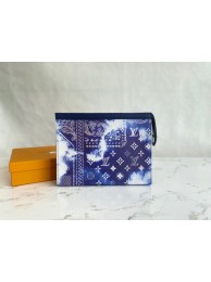 Cheap Louis Vuitton Original Leather POCHETTE VOYAGE M81442 Blue HY2564sJ42