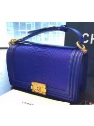 Copy 1:1 Chanel Boy Flap Shoulder Bag Royal Python Leather A66095 Gold HY20193xD64