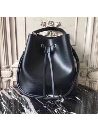 Copy 1:1 Louis Vuitton Epi Leather LOCKME BUCKET 54369 Black HY15448xD64