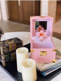 Copy 1:1 Louis Vuitton Monogram Canvas Music Jewelry Box M7896 Pink HY10338xD64