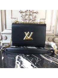 Copy 1:1 Louis vuitton original epi leather TWIST MM M50332 black HY26033xD64