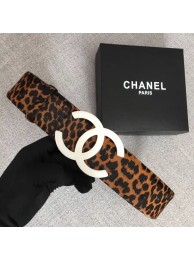 Copy Best Chanel Wide leather belt with 53 mm CC4265 white HY12849Qc72