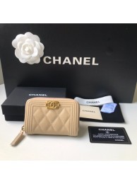 Copy BOY CHANEL Coin Purse A80602 beige HY937Kn92
