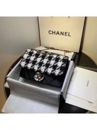 Copy CHANEL 19 Flap Bag AS1154 Black&white HY10427Kn92