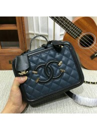 Copy Chanel Calfskin Leather Mini Shoulder Bag 6070 Blue HY17727Kn92