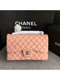 Copy Chanel Flap Shoulder Bags Light Pink Original Lambskin Leather CF1113 Silver HY7130Ey31