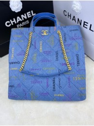 Copy Chanel SHOPPING BAG 2566 blue HY3857Kn92