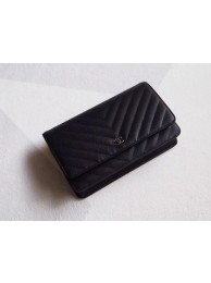 Copy Chanel V mini Flap Bag Black Chevron Cannage Pattern A33814V Silver HY22472Kn92