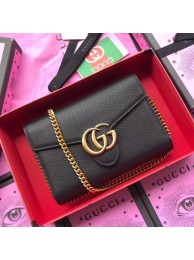 Copy Gucci Calfskin Leather Shoulder Bag 401232 Black HY9102Zn71