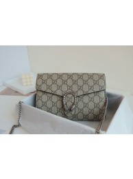 Copy Gucci Dionysus GG Supreme Shoulder Bag 401231 Apricot HY25027Kn92