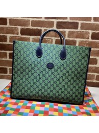 Copy Gucci GG shopping bag 659980 green HY4952Kn92