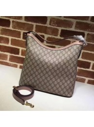 Copy Gucci Miss GG Canvas Hobo Bag 414930 Pink HY21012Kn92