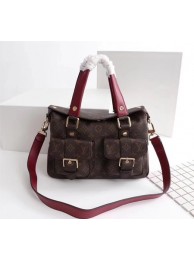 Copy Louis Vuitton Monogram Canvas WOODSTOCK 43482 Red HY11522Kn92