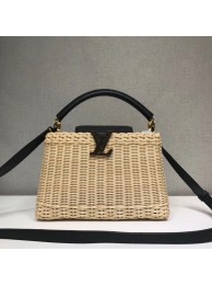 Copy Louis Vuitton Original CAPUCINES PM M50011 Black HY9832Zn71