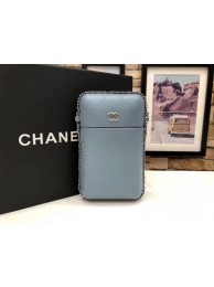 Designer Chanel Flap Original Mobile phone bag 55699 blue HY2430vs94