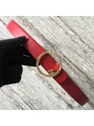 Designer Chanel Original Calf leather Belt 56991 red HY14840vs94