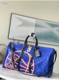 Designer Louis Vuitton KEEPALL BANDOULIERE 55 M21105 Blue HY240vs94