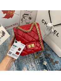 Designer Replica Chanel Small 2.55 Flap Bag AS1961 red HY16592CF36