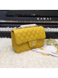Fake 1:1 Chanel Classic original Sheepskin Leather cross-body bag A1116 yellow gold chain HY26413YK70