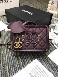 Fake 1:1 Chanel mini Vanity Case Original A93342 purple HY16193YK70