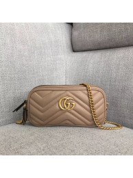 Fake 1:1 Gucci GG Marmont mini chain bag 546581 Dusty pink HY17653YK70