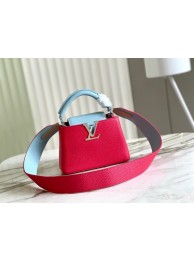 Fake 1:1 Louis Vuitton CAPUCINES MINI M59205 red&sky blue HY7433YK70