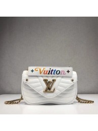 Fake 1:1 LOUIS VUITTON NEW WAVE CHAIN BAG PM M51683 white HY12908YK70