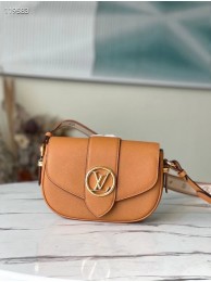 Fake 1:1 Louis Vuitton PONT 9 SOFT MM M58968 Mocaccino HY4148YK70