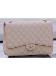 Fake Best Chanel Maxi Quilted Classic Flap Bag Apricot Cannage Pattern A58601 Gold HY732Nk59