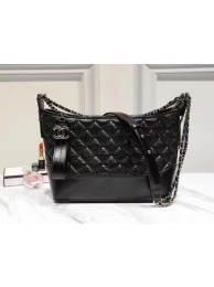 Fake Best Chanel Medium Shoulder Bag Sheepskin Leather A93826 Black HY26647Nk59