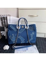 Fake Best Chanel Tote Bag Blue 63596 Gold HY3652Nk59