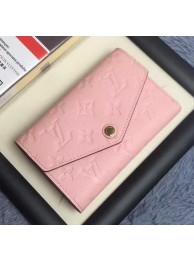 Fake Best Louis Vuitton Monogram Empreinte COMPACT CURIEUSE WALLET M60568 Pink HY20077Nk59