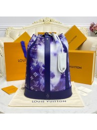 Fake Best Louis Vuitton RANDONEE MESSENGER M45968 blue HY10587Nk59