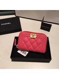 Fake BOY CHANEL Coin Purse A80602 rose HY21351uQ71