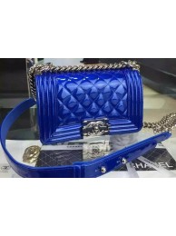 Fake Boy Chanel mini Flap Shoulder Bag Original Leather A5707 Blue HY13929Hj78