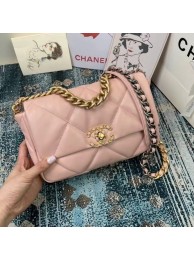 Fake Chanel 19 flap bag AS1160 AS1161 AS1162 pink HY21392Qv16
