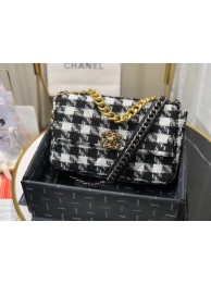 Fake CHANEL 19 Flap Bag AS1161 Black&white HY9639Sq37