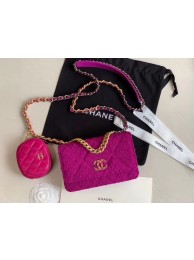 Fake CHANEL 19 Flap Bag WOC 33817 Lavender HY12455ny77