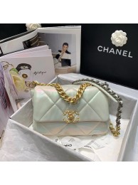 Fake chanel 19 large flap bag AS1160 White HY14139GR32