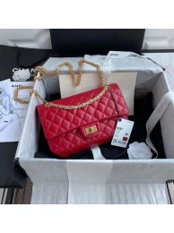 Fake Chanel 2.55 Calfskin Flap Bag A37586 red HY14821pE71