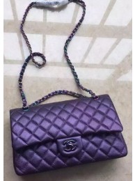 Fake Chanel 2.55 Series Double Flap Bag Original Lambskin Leather A1112 Violet HY11126EQ38