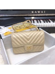 Fake Chanel 2.55 Series Flap Bag Leather A1116CF gold HY21015Iw51